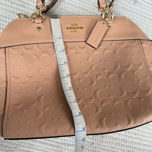 COACH BROOKE CARRYALL IN SIGNATURE LEATHER   BEECHWOOD/LIGHT GOLD - Picture 7 of 13